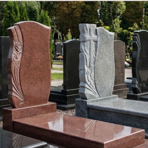 Асортимент одинарних пам'ятників з граніту